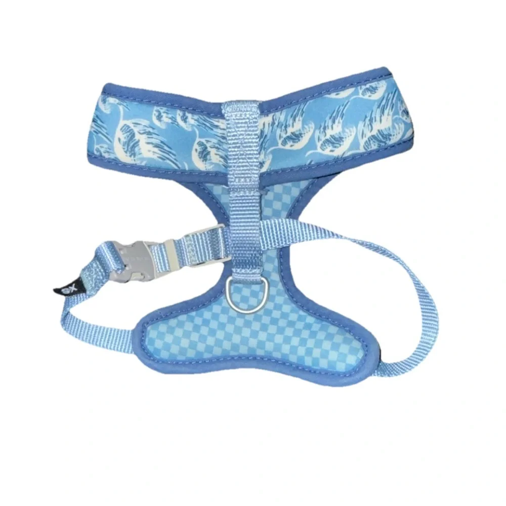 Dog Harness Costal Pets Ocean Waves Pattern XS NWOT